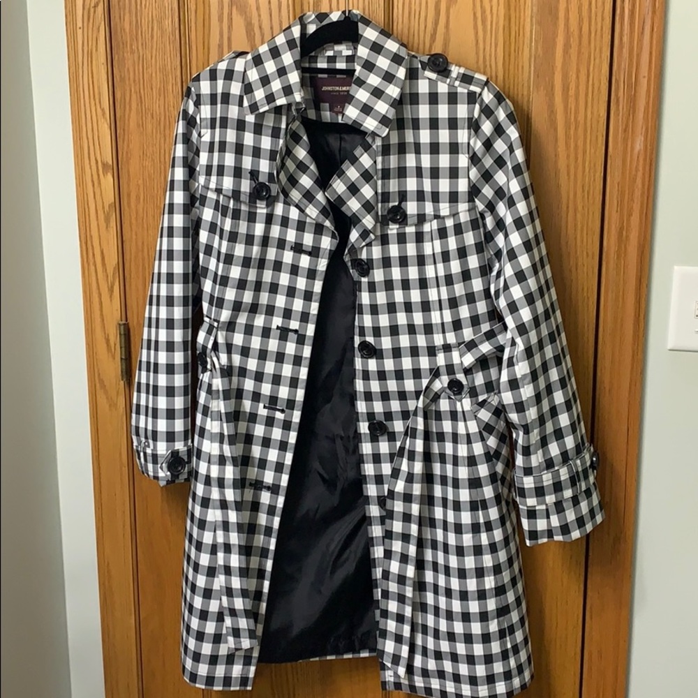 Johnston & Murphy Gingham Trench